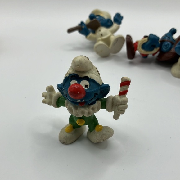 Vintage 80-90’s Smurf Mini Sculpture Collectible Decorations - Picture 4 of 16